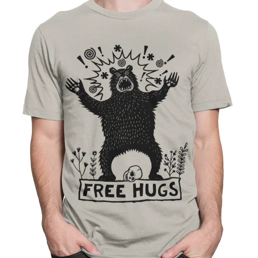grey-free-hugs-bear-tshirt-on-model-hands-in-pockets