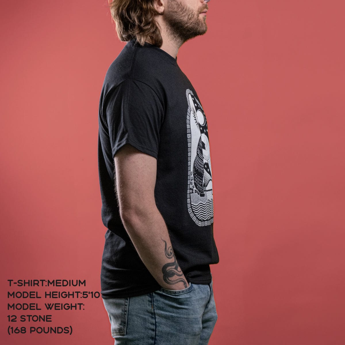 Unity Bear - Camiseta de algodón grueso para hombre