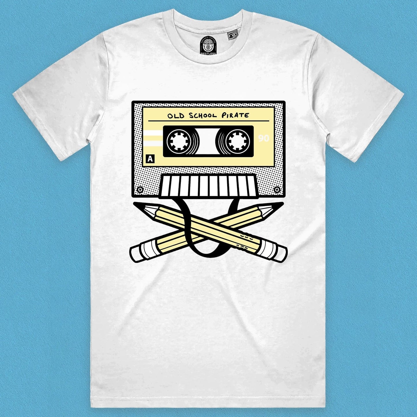 Old School Pirate Cassette Tape T-Shirt