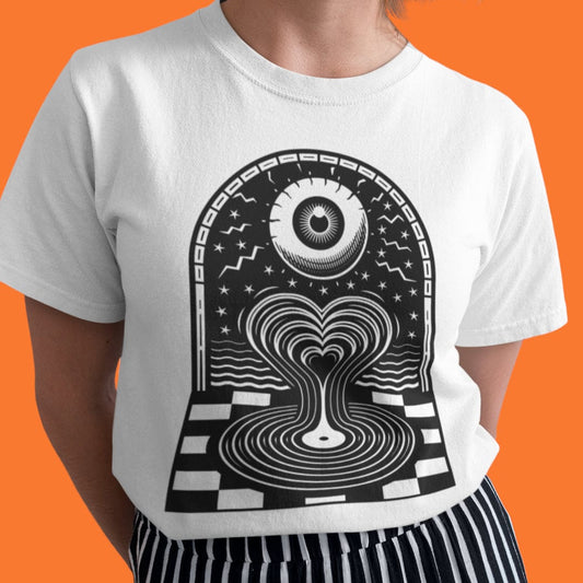 EYE / HEART / VINYL T-SHIRT