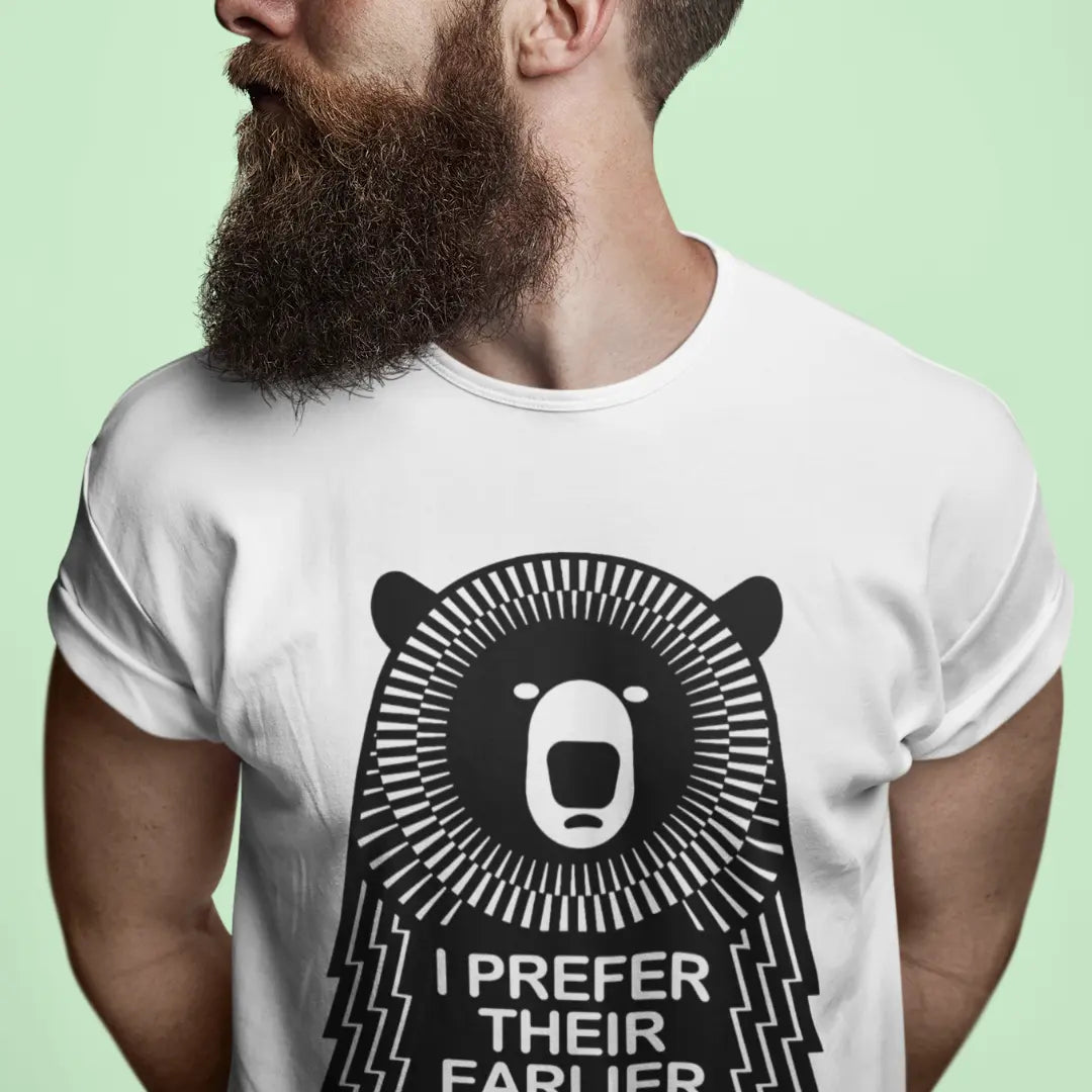 white-band-tee-bearded-model-i-prefer-their-earlier-stuff-graphic-shirt-for-music-fans