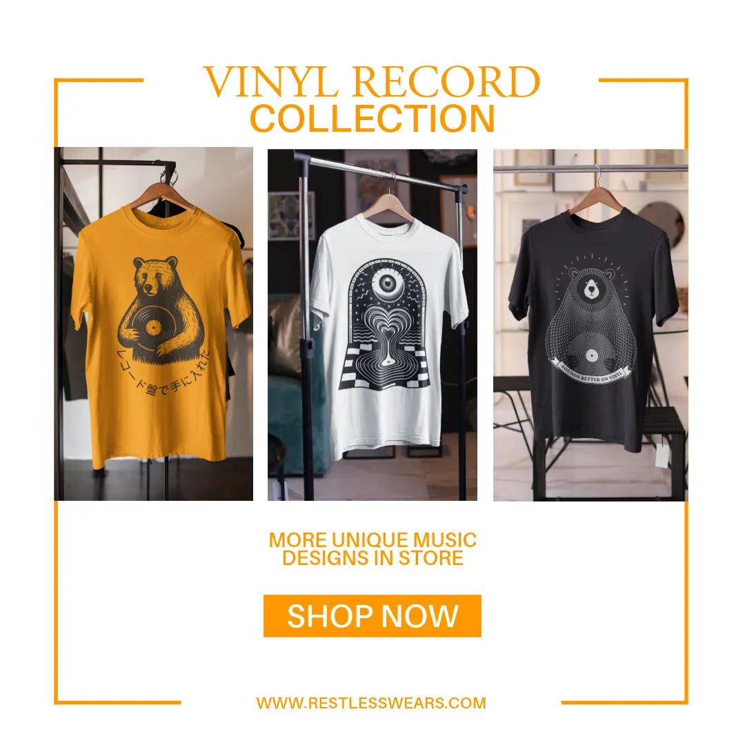 vinyl record t shirt