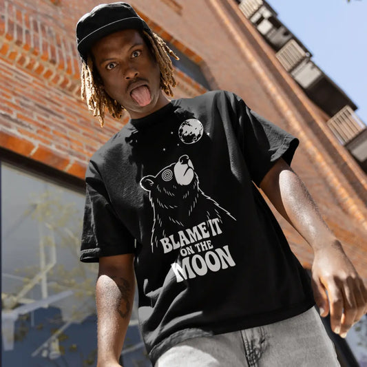 festival-outfits-men-black-funny-bear-t-shirts-urban-style

