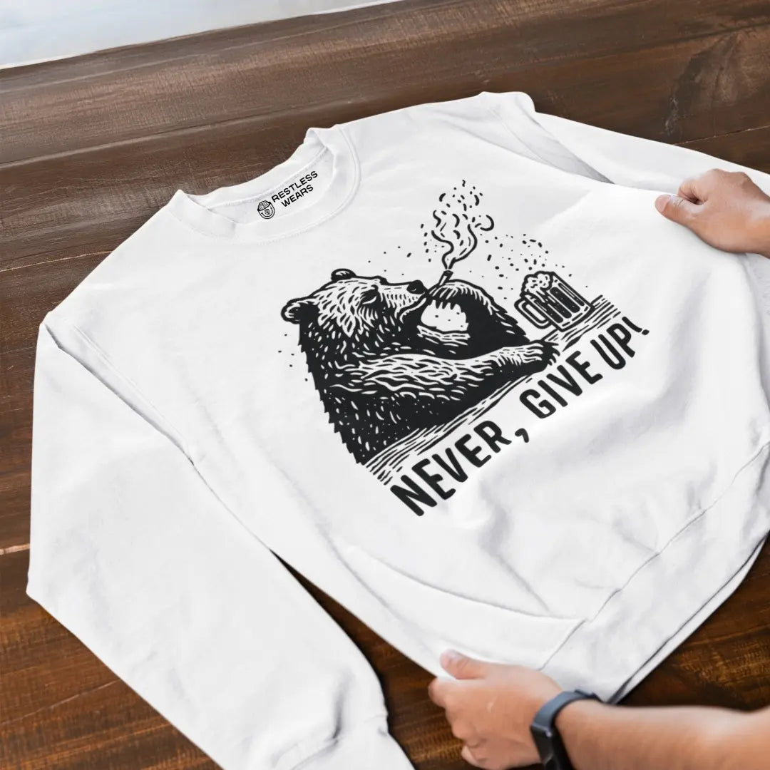 alternative-bear-jumper-with-never-give-up-quote-and-beer-mug-print