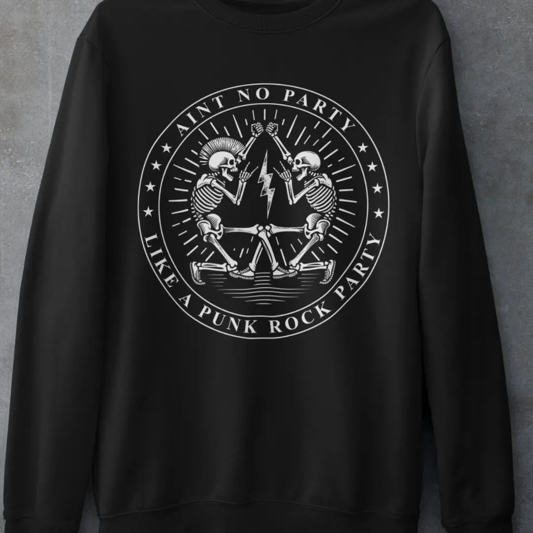 aesthetic-punk-outfit-black-skeleton-band-sweatshirt