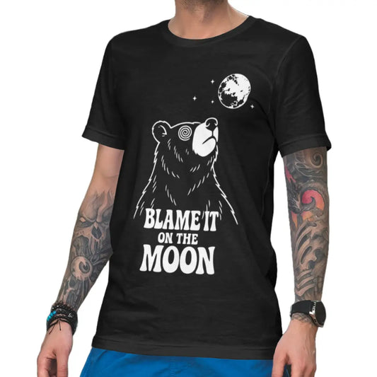 blame-it-on-the-moon-bear-tshirt-black-organic-cotton-restless-wears-flat-lay