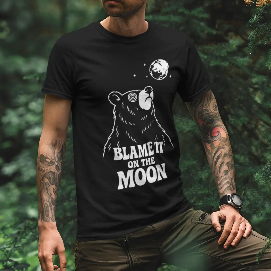 blame-it-on-the-moon-bear-tshirt-mens-music-gift-black-organic-cotton-forest-lifestyle