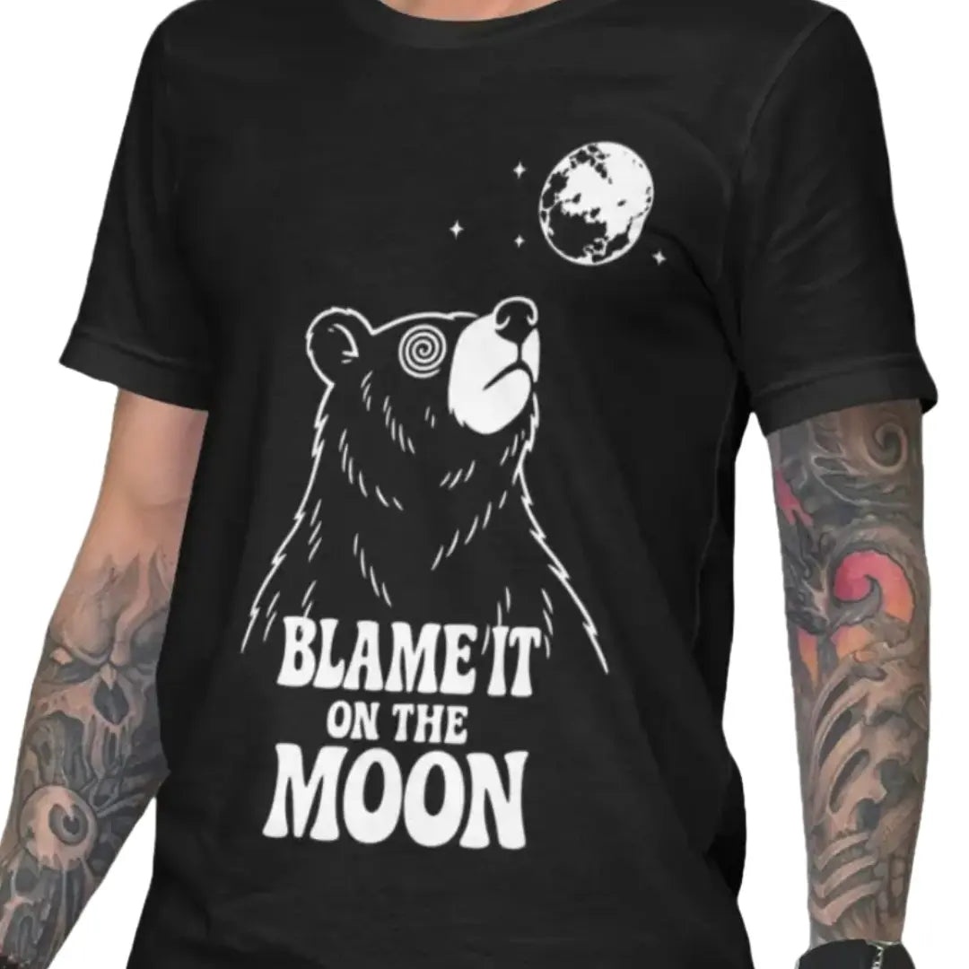 blame-it-on-the-moon-festival-outfit-bear-tshirt-black-organic-cotton-restless-wears