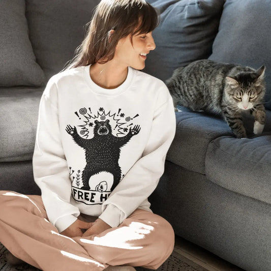 white-festival-bear-jumper-free-hugs-graphic-alternative-sweatshirt