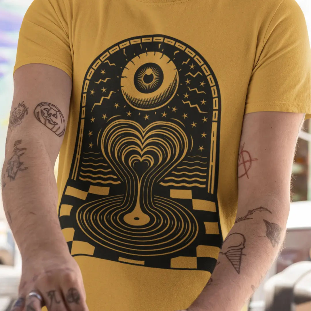 mustard-record-store-day-vinyl-lover-graphic-tee-worn-outside