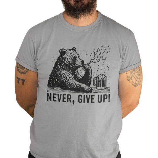 Camiseta "Nunca te rindas" del oso 
