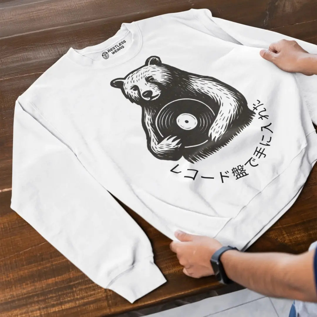 Japanese Vinyl Bear Jumper – Got That on Vinyl Sweatshirt