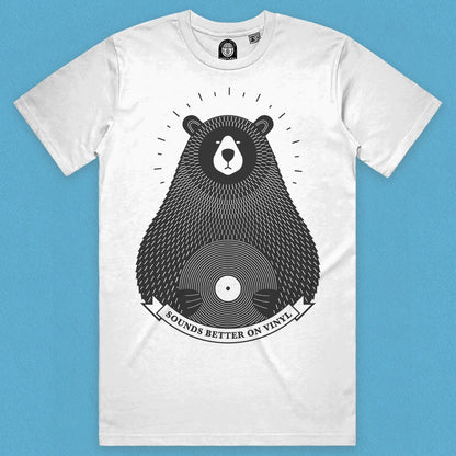 white-tee-shirt-vinyl-lover-bear-organic-cotton-t-shirt