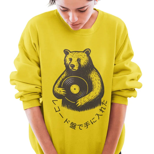 Japanese Vinyl Bear Jumper – Got That on Vinyl Sweatshirt